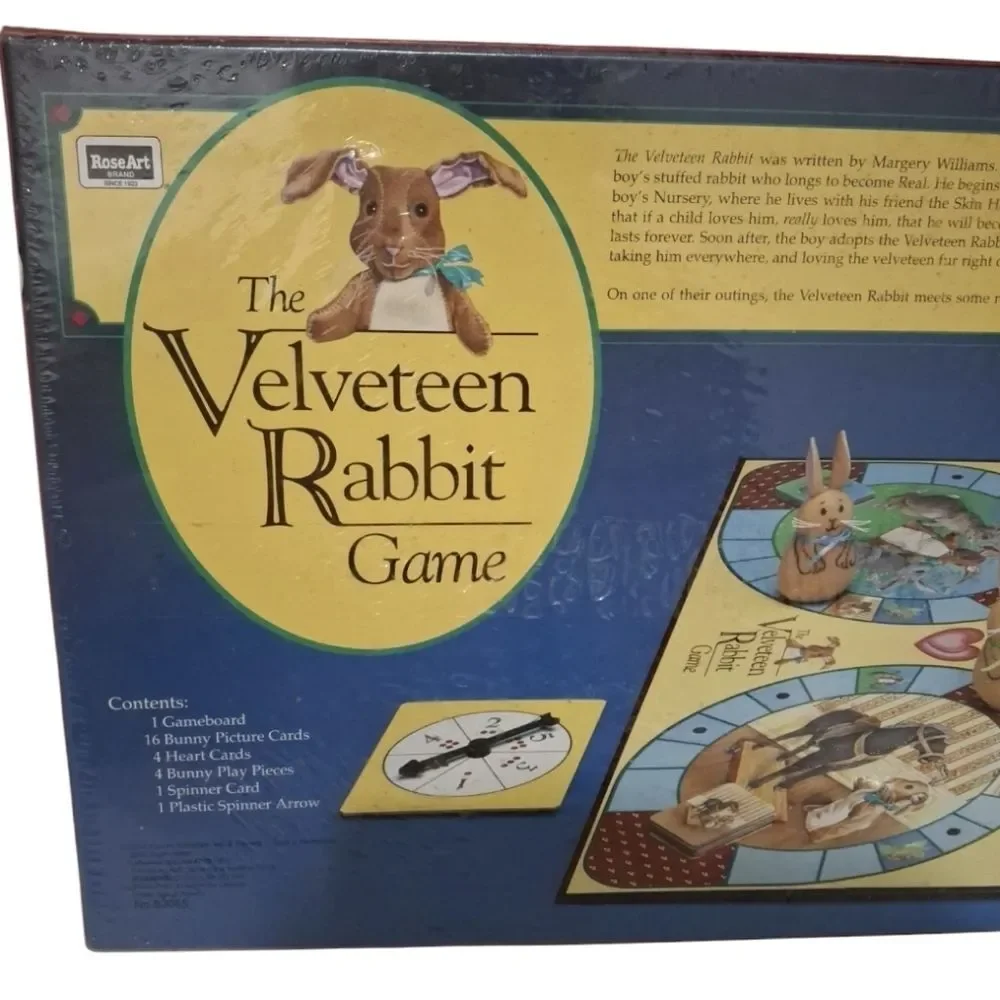 The Velveteen Rabbit Board Game Vintage 1994 Rose Art